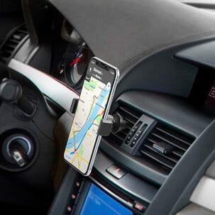 Puhelinpidike autoon, puristuskiinnike. Mount Vent, Celly