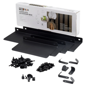 Fibrotech hyllor och krokar till akustikpanel, 66 delar