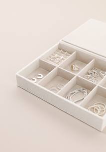 Smyckeskrin i sammet, 8 fack