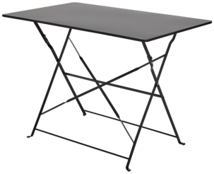 Hopfällbart bord, utemöbler metall