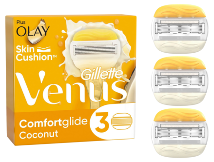Gillette Venus Comfortglide Coconut plus Olay, rakblad 3-pack