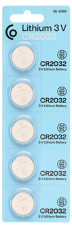CR2032 Paristo 3 V, litium