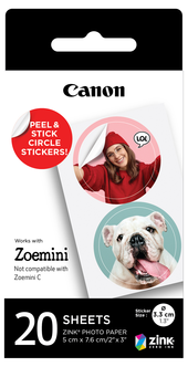 Canon Zoemini Zink fotopapper