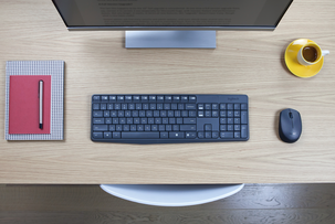 Logitech MK235 trådløst tastatur og mus