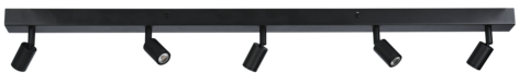 Northlight Leon taklampa med 5 spotlights, 80 cm