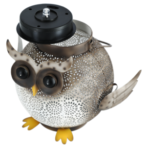 Northlight hängande solcellslykta uggla, 26 cm