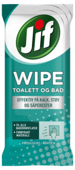 Jif Easy Wipe toalett og bad rengjøringskluter, 30-pakning