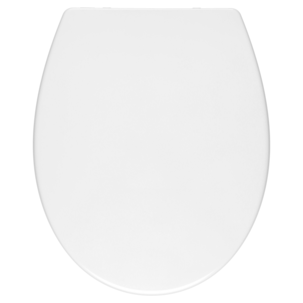 Toalettsits mjukstängande vit, duroplast