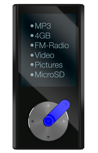MP3-spelare med FM-radio 4 GB
