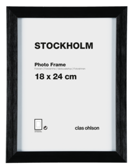 Fotoram Stockholm, svart
