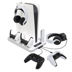 Exibel 4-i-1-stativ med kjøling for PS5/PS5 Slim