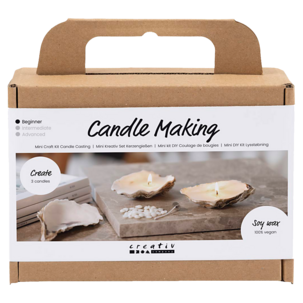 Creativ Company mini hobbysett lysstøping i østersskall