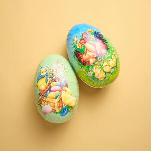 Iso pääsiäismuna paperi, perinteinen pääsiäisaihe 30 cm