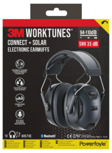 3M WorkTunes Connect + Solar hörselkåpor med Bluetooth
