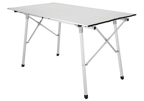 Campingbord aluminium 120 x 70 cm, hopfällbart