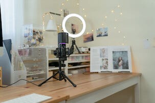 Streamplify MIC Tripod USB-mikrofon, RGB och stativ