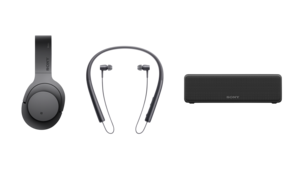 Trådlösa hörlurar med mikrofon, Sony h.ear on Wireless NC MDR-100ABN