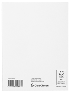 Grattiskort dubbelt med blank insida, 11 x 8 cm