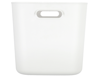 Serenity förvaringslåda i plast utan lock, vit