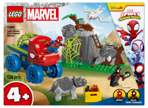 LEGO Marvel Spidey 11199 Team Spideyn pelastustehtävä dinomönkijällä, yli 4-vuotiaille