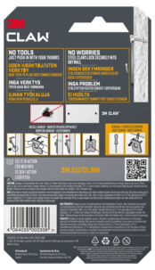 3M Claw tavelkrok för gipsvägg, 20 kg