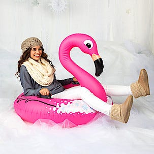 Snow tube Flamingo
