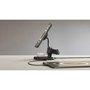 Zens 4-i-1 trådlös laddare magnetisk och klocka ZEDC20B/00