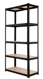 Hylla metall för garage eller förråd, 5 hyllplan