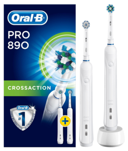 Oral-B Pro 890 Sähköhammasharja, 2 kpl