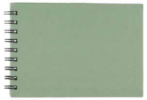 Muistikirja A5, vihreä, viivoittamaton, FSC-merkitty