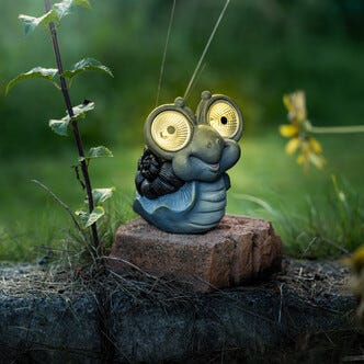 Northlight solcellebelysning hagefigur snegle