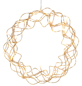 Kranssi, jossa LED-valoketju