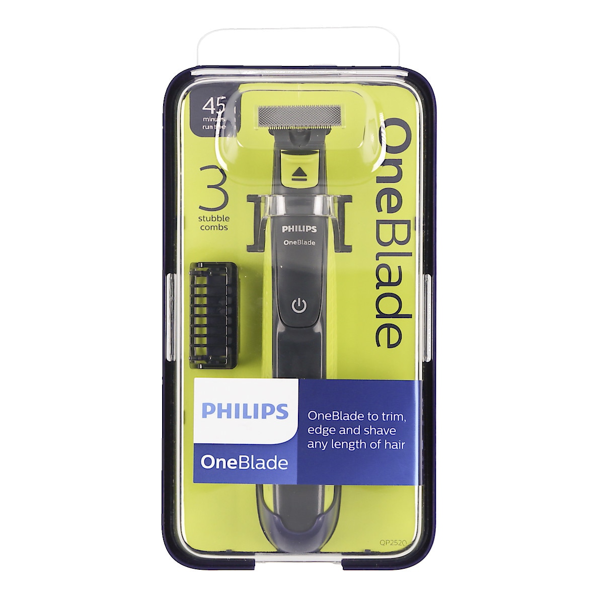Philips OneBlade QP2520/20, elektrisk barberhøvel