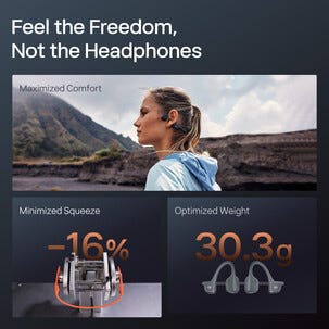 Shokz OpenRun Pro 2 Mini, open-ear, bone conduction hörlurar