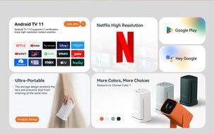 Wanbo Cube 1 portabel projektor med Android TV