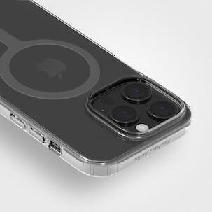 Agood Company mobildeksel i gjenvunnet materiale til iPhone 14 Pro, gjennomsiktig