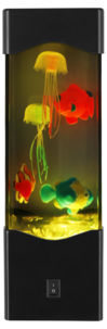 Pöytävalaisin, kalat ja meduusat, 23 cm