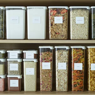 Etiketter till burkar, kryddor och torrförvaring