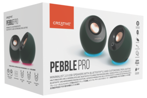 Creative Pebble Pro datorhögtalare, USB-C, Bluetooth, RGB