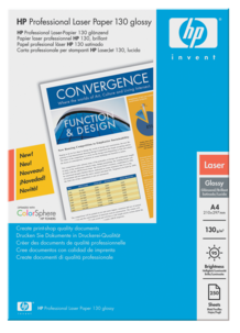 Fargelaserpapir, HP Professional Laser Paper 130 glossy,