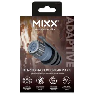 Mixx adaptive ørepropper for reise, musikk og fokus – 15, 23, 27 dB