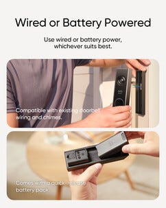 Eufy E340 Doorbell Kit videodørklokke+ HomeBase Mini