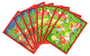Julkort enkla, 8-pack, 4 motiv