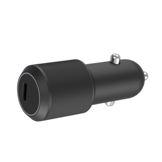 Autolaturi USB-C 12/24 V:n liitäntään, 20 W, musta