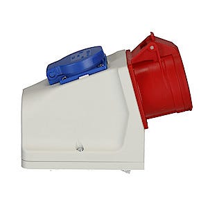 Vägguttag 3-fas + Schuko