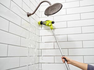 Ryobi RTS4-120G elektrisk rengjøringsbørste, teleskop, 4 V