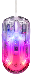 Deltaco DM330, transparent gamingmus med RGB
