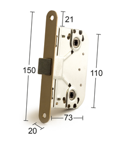 Låshus för innerdörr