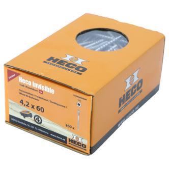 Trallskruv Invisible till Heco Decking Tool, 4,2 x 60 mm