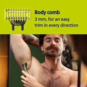 Philips OneBlade Face and Body QP2834/23, elektrisk rakhyvel